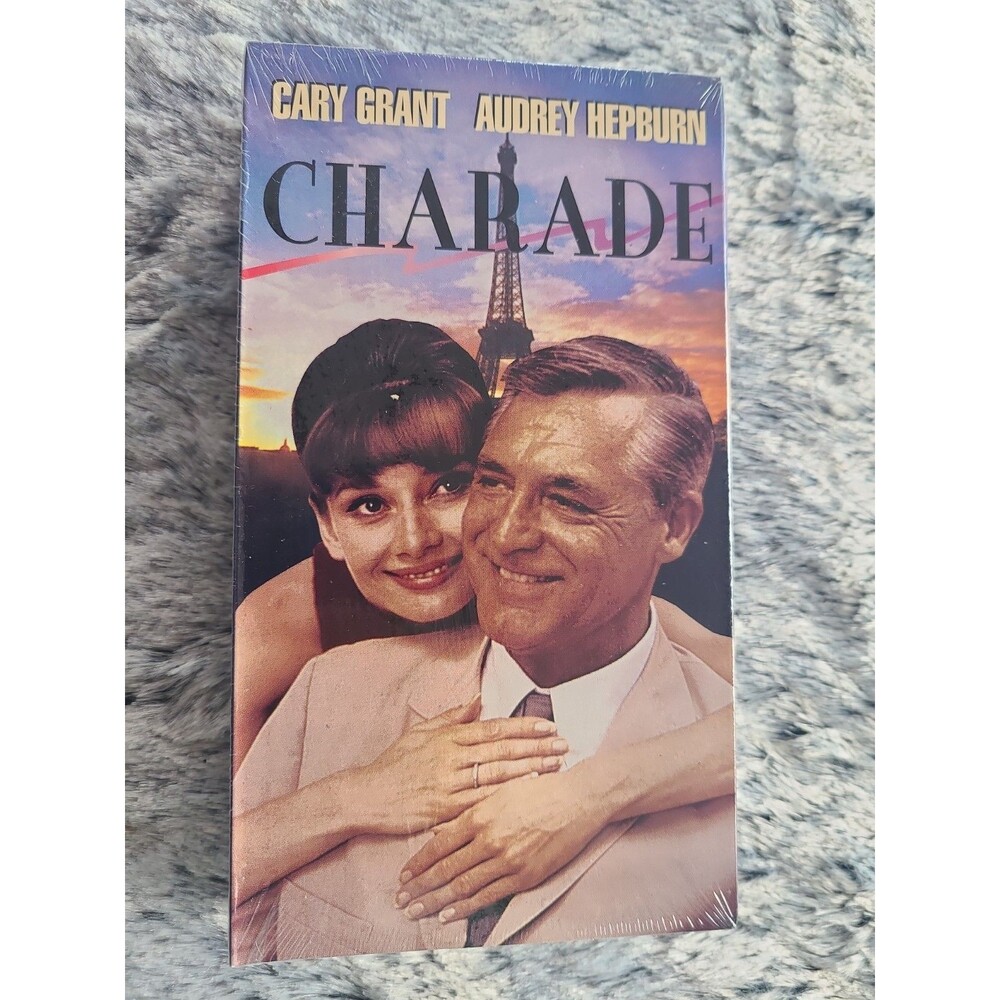 Charade VHS Factory Sealed 1963 Film Cary Grant Audrey Hepburn Vintage Movie Col